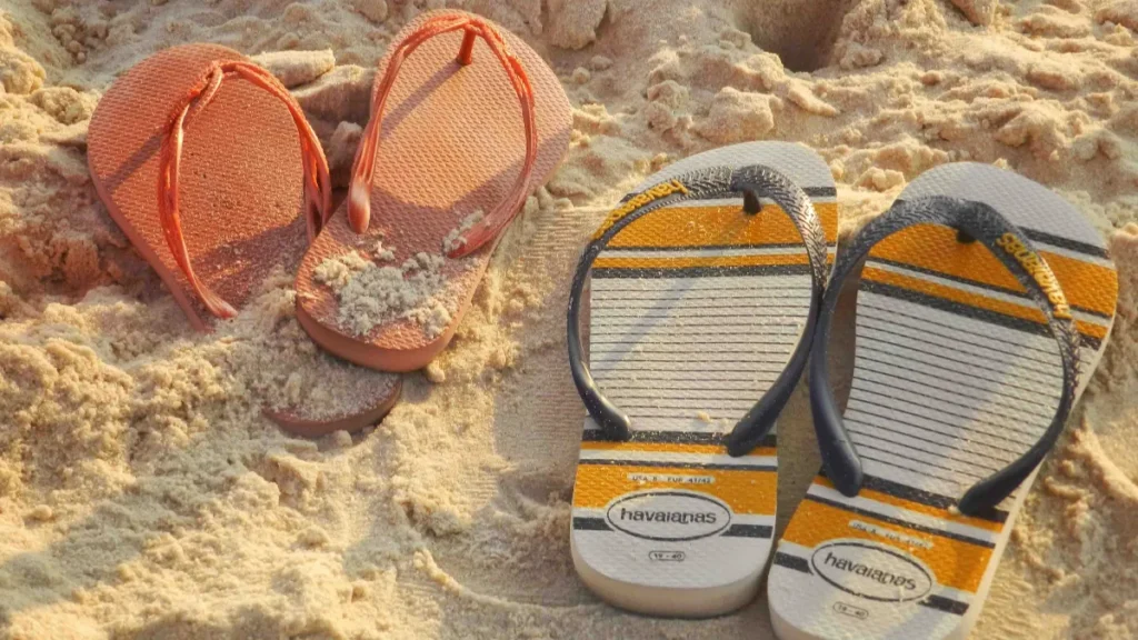 Pair of sandals for riads and beaches in Morocco