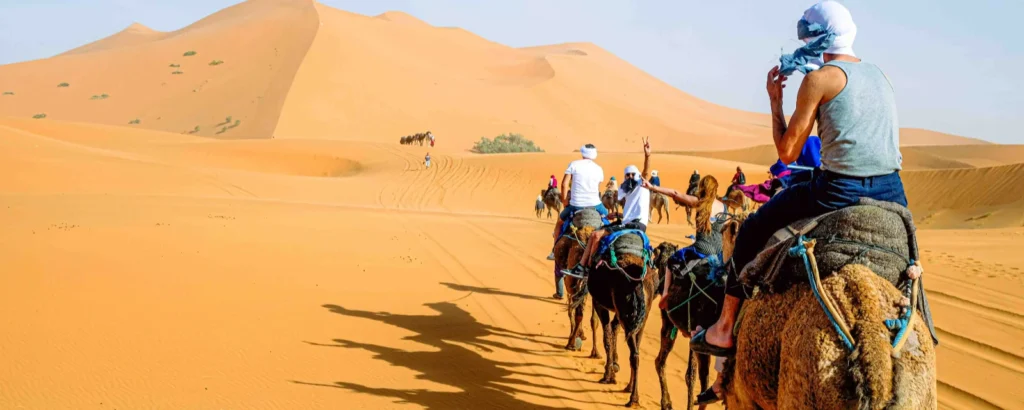 Riding Camels in Sahara Desert - 3 days Sahara Desert tour